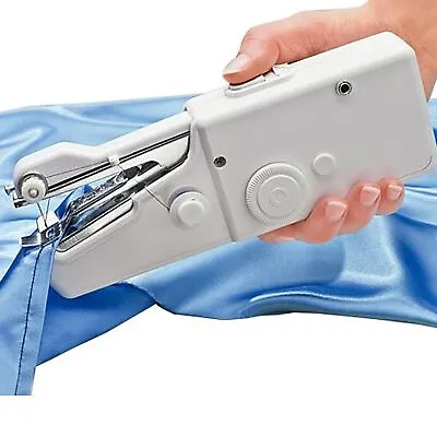 Mini Handheld Cordless Sewing Machine Hand Held Thread Stitch Clothes Portable • £6.99