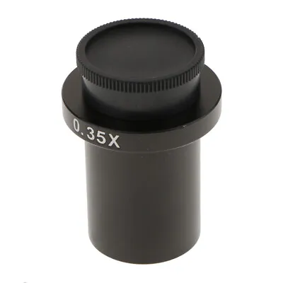 0.35X C-mount Adapter For Microscope CCD Camera Digital Eyepiece Lens -Black • £17.51