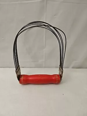 Vintage Red Wood Handled Wire Pastry Dough Cutter Blender Androck Steel USA • $6.50