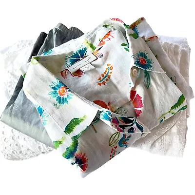 4 PC Lot  J. Jill Size PXS Summer Clothing 3 Linen Cotton Tops 1 Silk Skirt NWT • $29.95