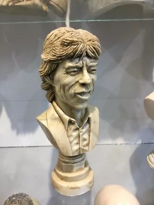 MICK JAGGER BUST -- Resin Figure Statue Sculpture The Rolling Stones Lp Cd Dvd • $39