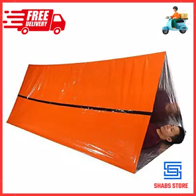 Emergency Shelter Blanket Reflective Tent Outdoor Survival Hiking Camping Tent • £7.96