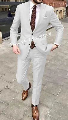 2023 New Hot New Casual Two-piece Men's Suit Wedding Tailcoat Party • $124.72