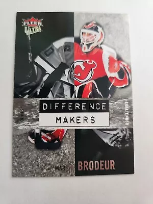 2007-08 Ultra Difference Makers #DM8 Martin Brodeur **RARE INSERTS** DEVILS • $1