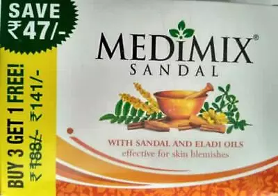 Medimix Ayurvedic Sandal Soap 125g (Pack OF 3 )  • $29.50