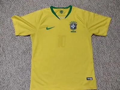 $19.99 • Buy Nike Brasil 2018 World Cup Home Football Soccer Shirt Jersey Size L