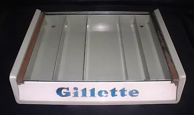 Gillette Safety Razor Vintage 1950s Retail Store Tabletop Display Case 1956 • $69