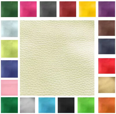 Grain Faux Leather Textured Waterproof Fabric Automative Leatherette Upholstery • £0.99