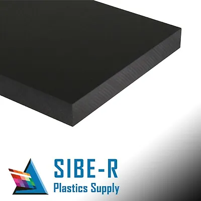 $5.83 • Buy Polyethylene Non-textured Black Hdpe Plastic Sheet 1/8  X 6  X 12 