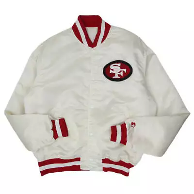 Vintage Starter NFL Pro Line San Francisco 49Ers Quilted Satin Jacket • $228.57