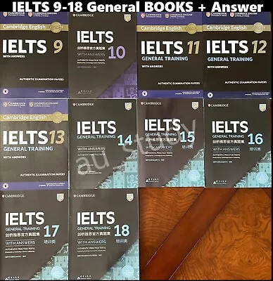 2024 AU STOCK LATEST NEW Cambridge IELTS 9-18 General Books With Answer Key • £53.72