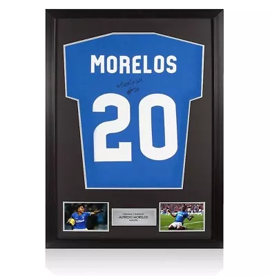 £120 • Buy ALFREDO MORELOS Signed Rangers T-SHIRT From A Private Signing With COA £120
