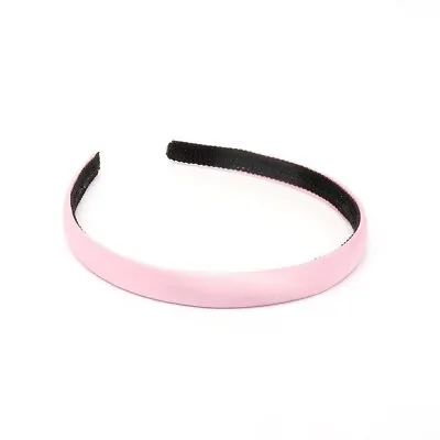 NEW 1.5cm Wide Pale Pink Satin Fabric Aliceband Womens Hair Accessory Fashion • £2.35