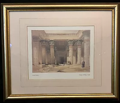 David Roberts R.A. Framed Print ~ Temple Of Philae Nubia ~ Egyptian Temple • £18