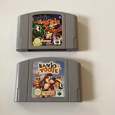 £85 • Buy Banjo Kazooie & Banjo Tooie Cart Bundle N64  Nintendo 64 PAL UK Cartridge Game