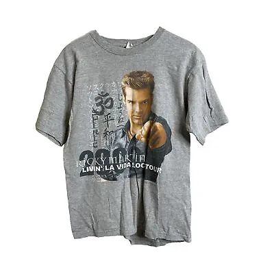 Vtg Y2K Ricky Martin 2000 Livin La Vida Loca Tour Pop Star T-Shirt Size Large • $44.67