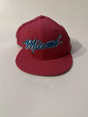 Miami Heat Vice New Era 9FIFTY NBA City Edition Snapback Hat South Beach Pink • $18.99