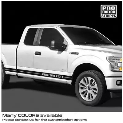 Rocker Side Stripes Decals For Ford F-150 F150 XL XLT Lariat Raptor Maverick • $42