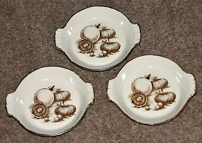 Midwinter Stonehenge Vegetable 3 X Small Two Eared Dishes Ramekins 165mms • £12