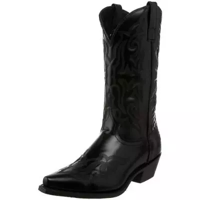 Laredo Mens Hawk Black Cowboy Western Boots Shoes 13 Extra Wide (EE) BHFO 2187 • $116.46
