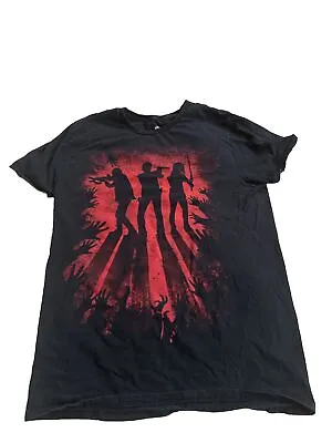 The Walking Dead T-Shirt Black Large Daryl Rick Michonne Silhouette Size M • $20
