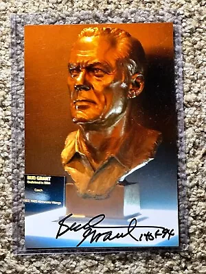 Hall Of Fame Bust Head Photo Is 4x6 MINNESOTA VIKINGS 1994 HOF Auto BUD GRANT • $68