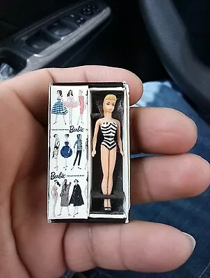 Barbie Miniature Repro / Reproduction 1959 Doll In Mini Box Mattel • $25