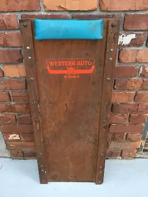 Western Auto Wooden Mechanics Creeper 15-6298-2 Advertising Automotive Vtg • $128.79