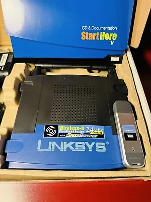 Linksys WRT54G V8 Wireless G 2.4 Ghz Broadband 4 Port Switch 802.11g Router • $14