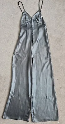 £4 • Buy Topshop Silver Black Jumpsuit. Size 6. Strappy Party Xmas
