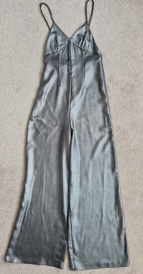 £4 • Buy Topshop Silver Black Jumpsuit. Size 6. Strappy Party Xmas
