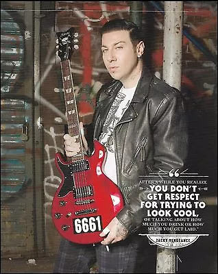 Avenged Sevenfold  Zacky Vengeance Schecter 6661 Guitar 8 X 11 Pin-up Photo • $4