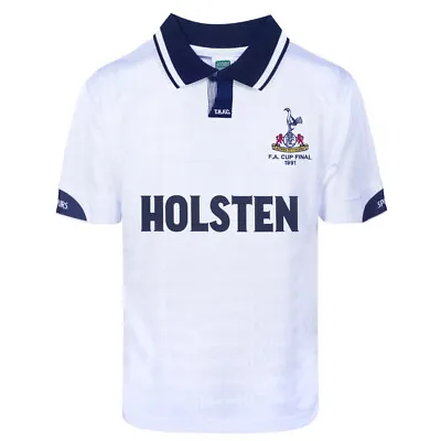 Tottenham Hotspur 1991 FA Cup Final Retro Shirt 100% POLYESTER Men's • £35