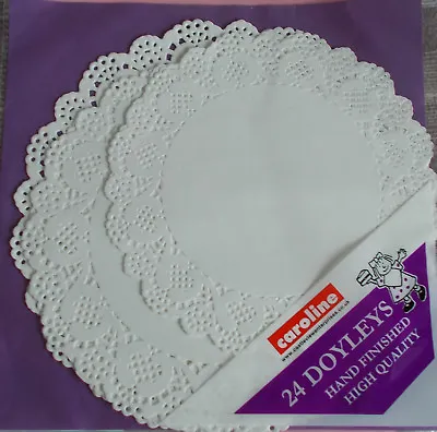 Paper Doilies Pack Of 24 Assorted Doyleys Lace Style Doiley New • £3.49