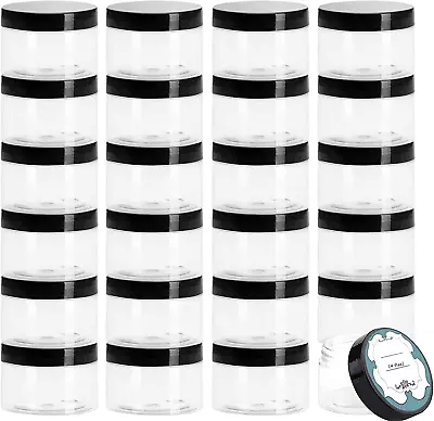 4 Oz Plastic Jars With Lids 24 Pack Empty Body Butter Containers With Lids  • $27.27