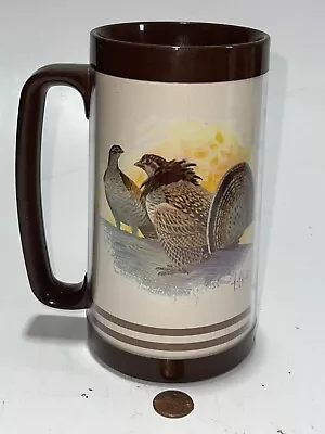 Vintage Thermo Serve Coffee Mug Cup  Insulated Hunting Pheasant Ruffled Grouse • $19.99