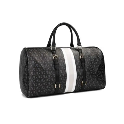 £14.99 • Buy Men's Pu Leather Holdall Hand Luggage Weekend Duffel Travel Sports Gym Cabin Bag
