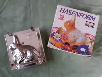 NIB VIntage Easter Bunny Cake Chocolate Baking Tin W. German KAISER Tin Mold • $13.50