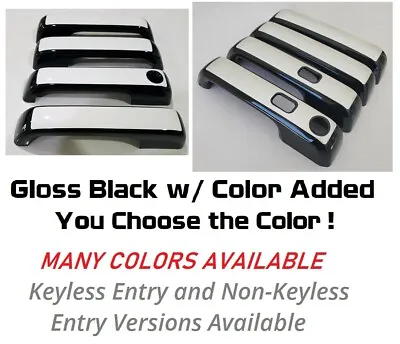 $105 • Buy Custom Black And Color Door Handle Overlays 2015 - 2020 Ford F-150 YOU PICK CLR 