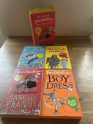 The World Of David Walliams Best Boxset Ever No.1 Best Selling Author 4 Books • £4.99