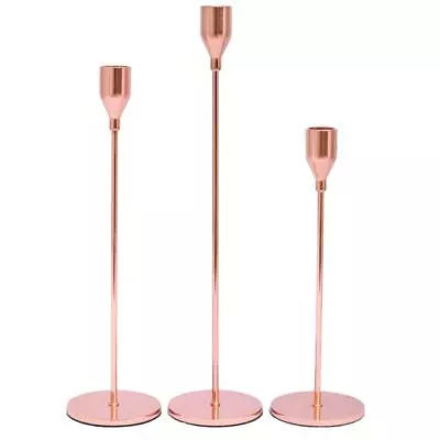 1 Set Rose Gold Candelabra Floor Candle Holder Centerpiece • £24.32