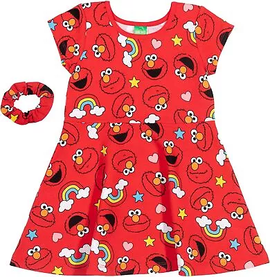 Sesame Street Elmo Abby Cadabby Dress And Scrunchie Infant To Little Kid • $63.76