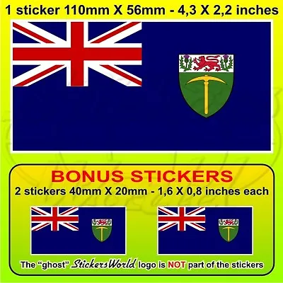 RHODESIA Southern Rhodesian Flag 1923-1964 Vinyl Decal Sticker 110mm X1+2 BONUS • $4.26