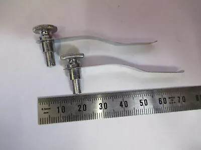 Vintage Pair Clips Spencer Ao Stage Microscope Part As Pictured F8-a-29 • $29