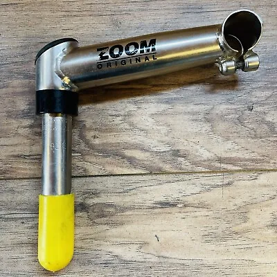 NOS 1992 ZOOM 1 1/8 MTB Quill Stem 135 25.4 5 Degree Brushed Steel • $49.99