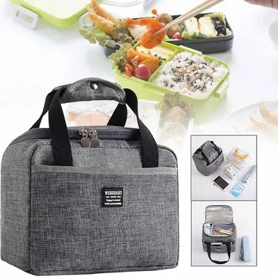$14.95 • Buy Insulated Lunch Bag Box For Men Women Thermos Cold Hot Cooler Tote Food Adult