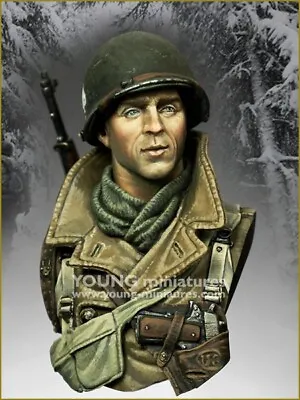 Young Miniatures - US 101st Airborne Siege Bastogne - 1/10th Resin Bust - YM1883 • £44