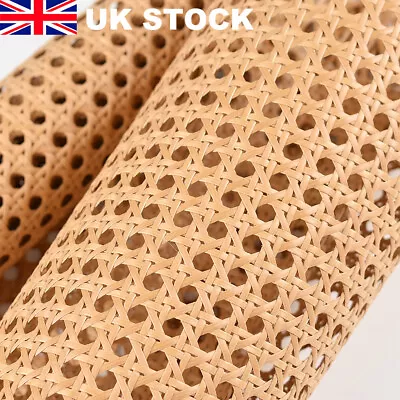 Plastic Artificial Weave Rattan Cane Webbing Sheet Chair Repair Furniture DIY UK • £12.98