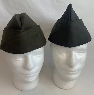 US Army & Marines Garrison Envelope Caps Hats DSCP AG-344 Size 7 1/4 Vietnam Era • $49