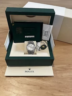 Rolex Datejust 126200 Silver Jubilee Bracelet With Silver Bezel • $6500